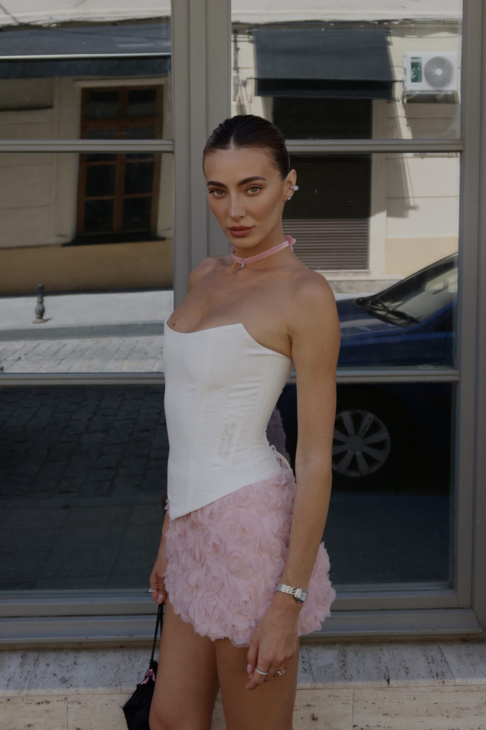 Шорти Flowers рожеві - Зображення 4